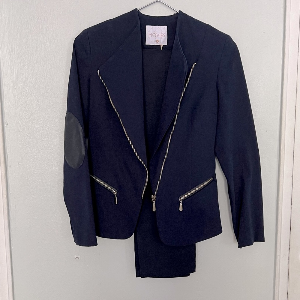 Navy suit set. Size 8.